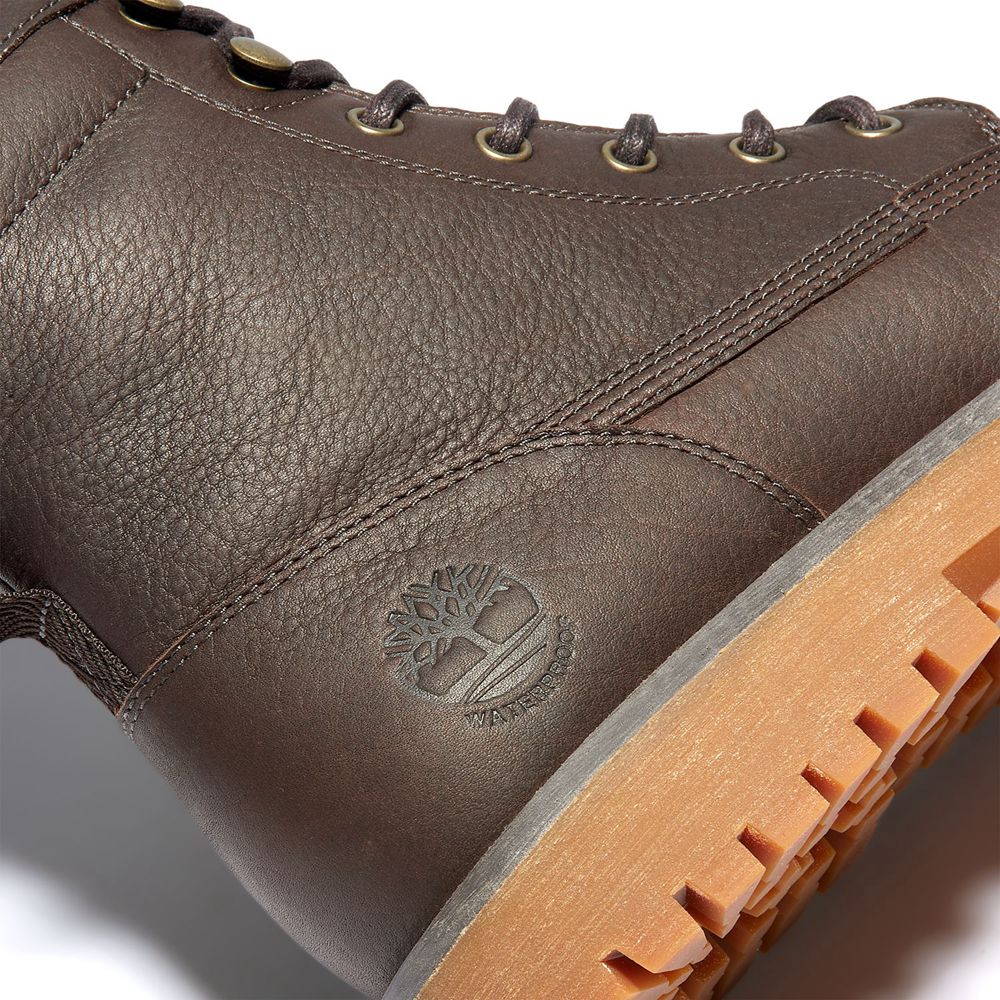 Botas de Nieve Timberland Hombre Jackson\'s Landing Waterproof Marrones Oscuro - Chile TMP-296574